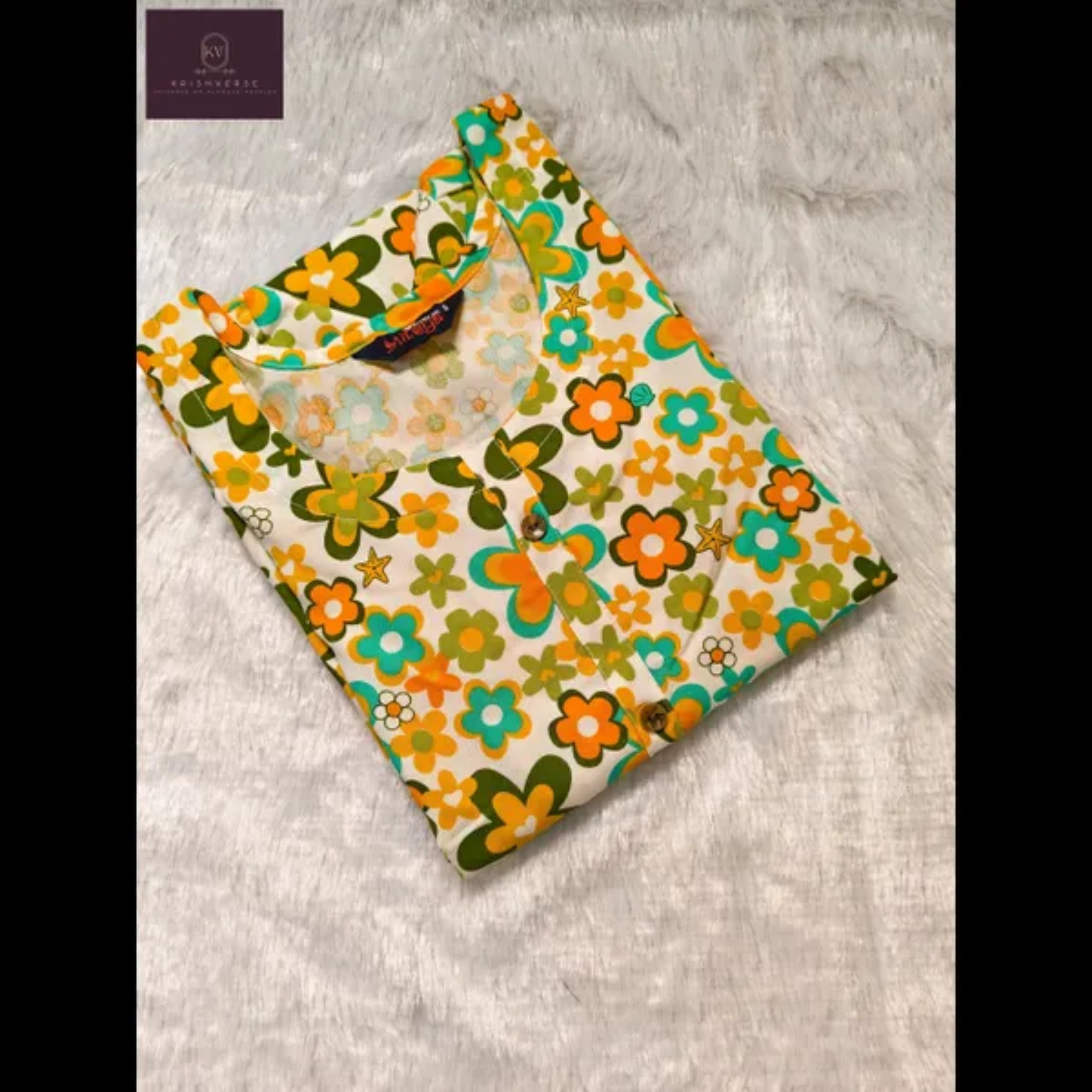 Floral Bloom Printed Cotton Kurta