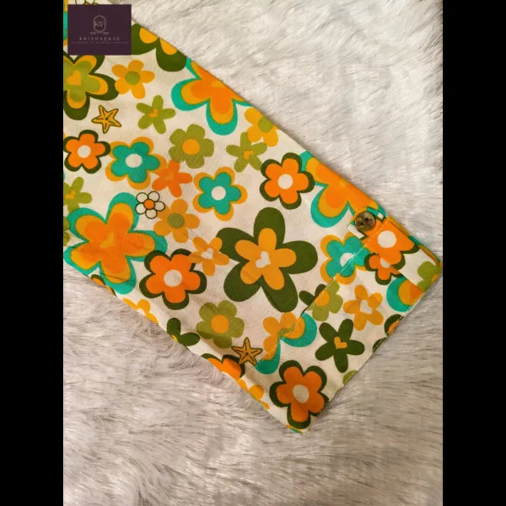 Floral Bloom Printed Cotton Kurta