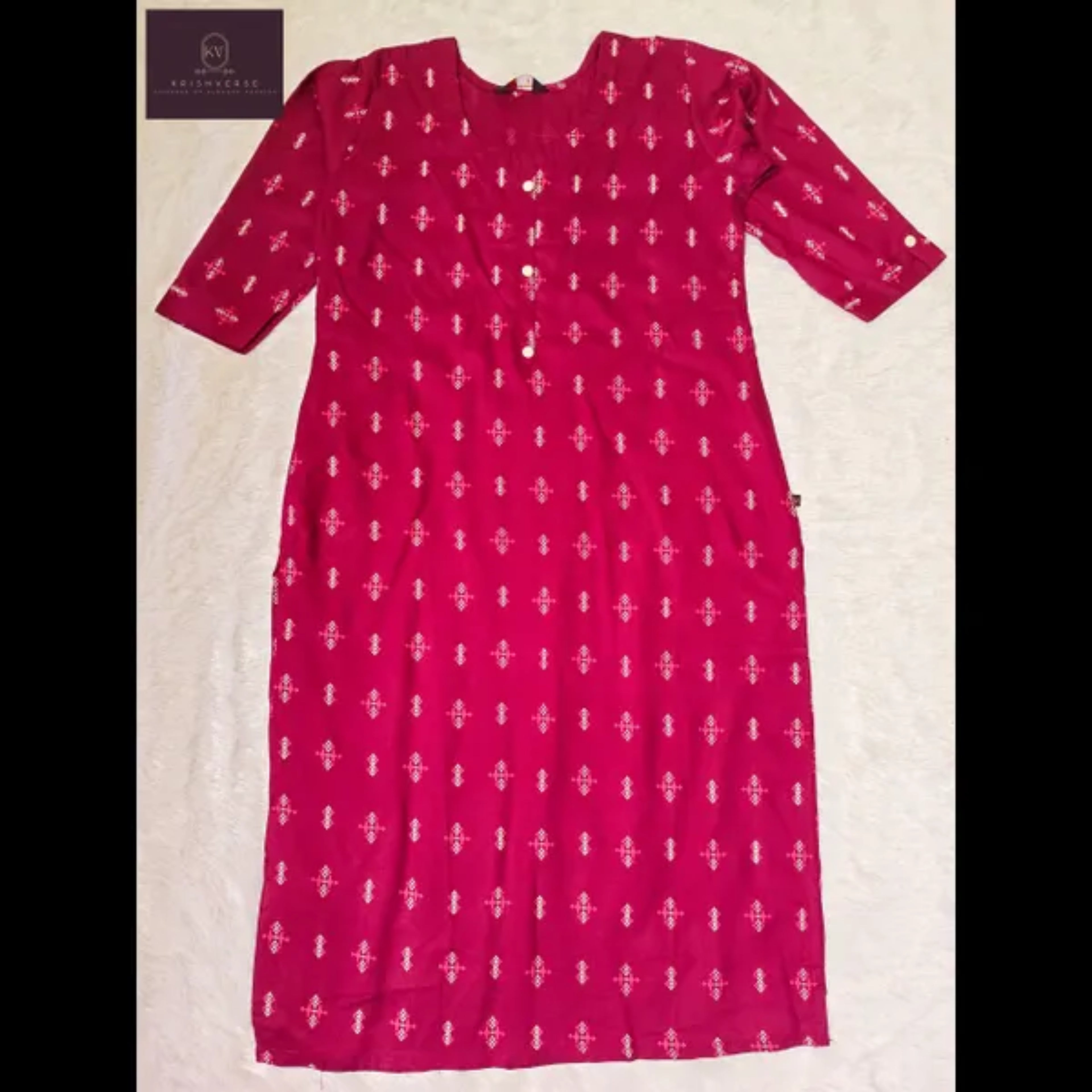 Maroon Premium Cotton Kurta | Everyday Comfort