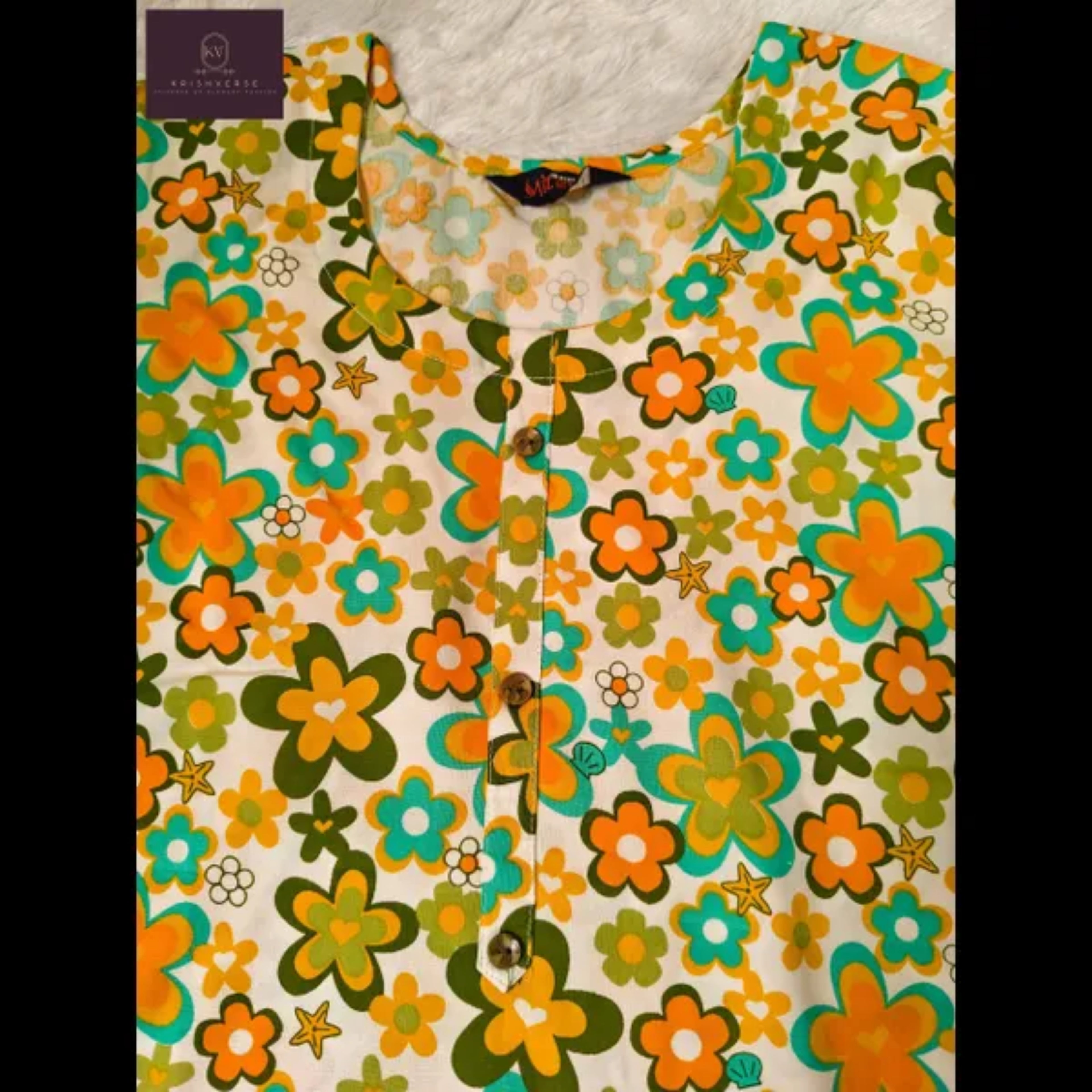 Floral Bloom Printed Cotton Kurta
